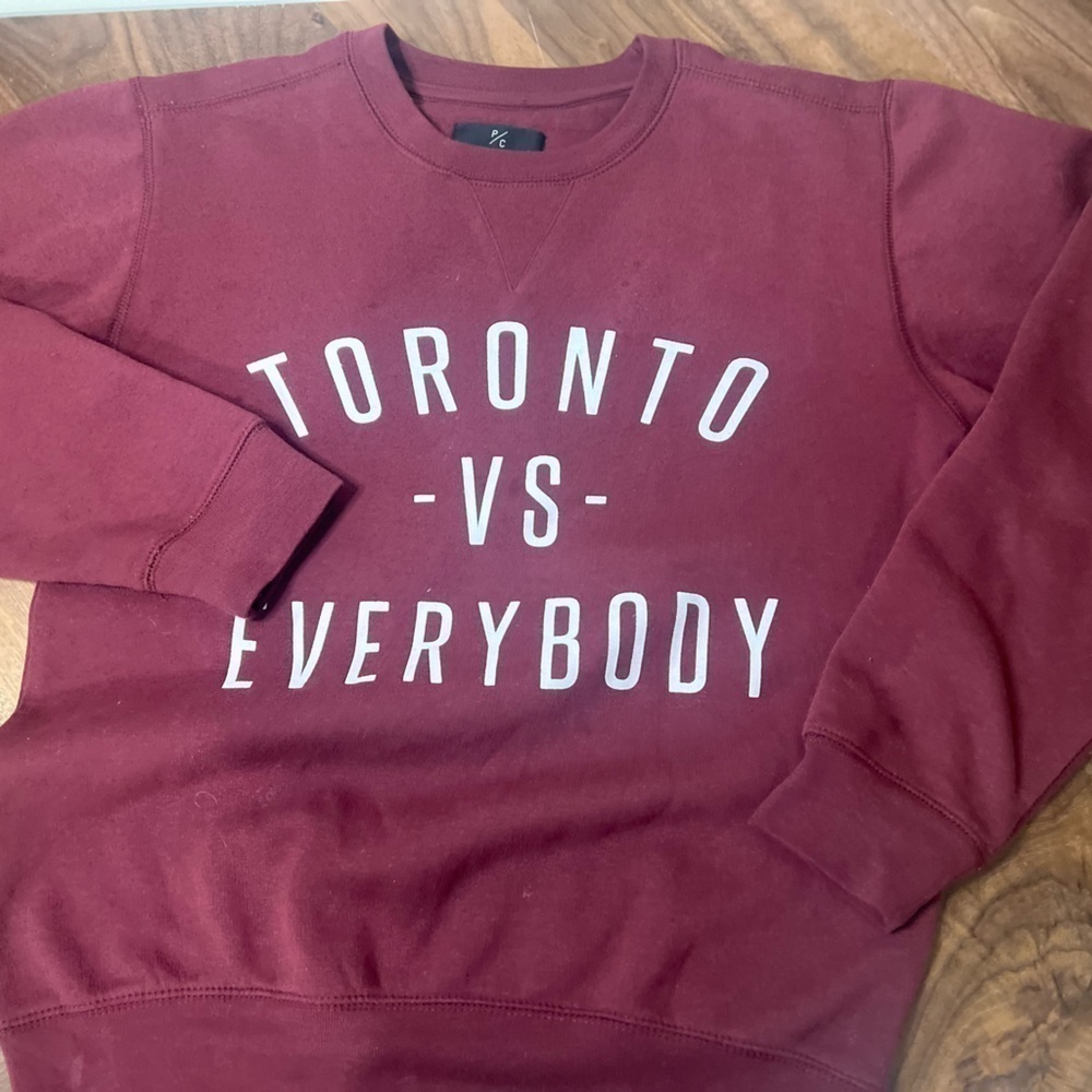 Peace Collective Toronto VS Everybody crew neck sweatshirt size XS